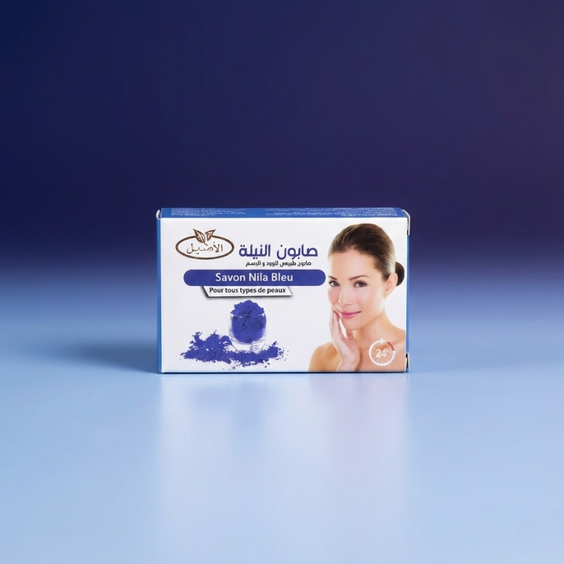 Savon au Nila Bleu – Nettoyant Naturel Éclat & Uniformité Visage & Corps
